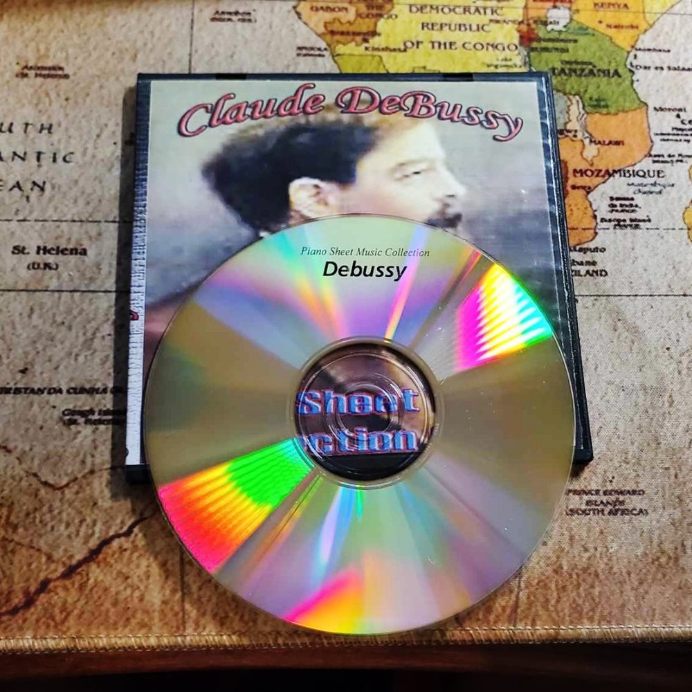 New Debussy + BONUS 6 Composers' Sheet Music Collection for Piano PDF on CD